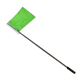 Guide Handflag Portable Telescopic Pole, 6 Tier Telescopic Type, 47.2 inches (120 cm), Real Shoot (Green Flag Included)