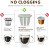 Espresso Capsules Refillable Coffee Pod Stainless Steel Cups Compatible with