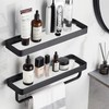 VOLPONE Bathroom Shelves Wall Mounted Glass Shelf for Bathroom Floating