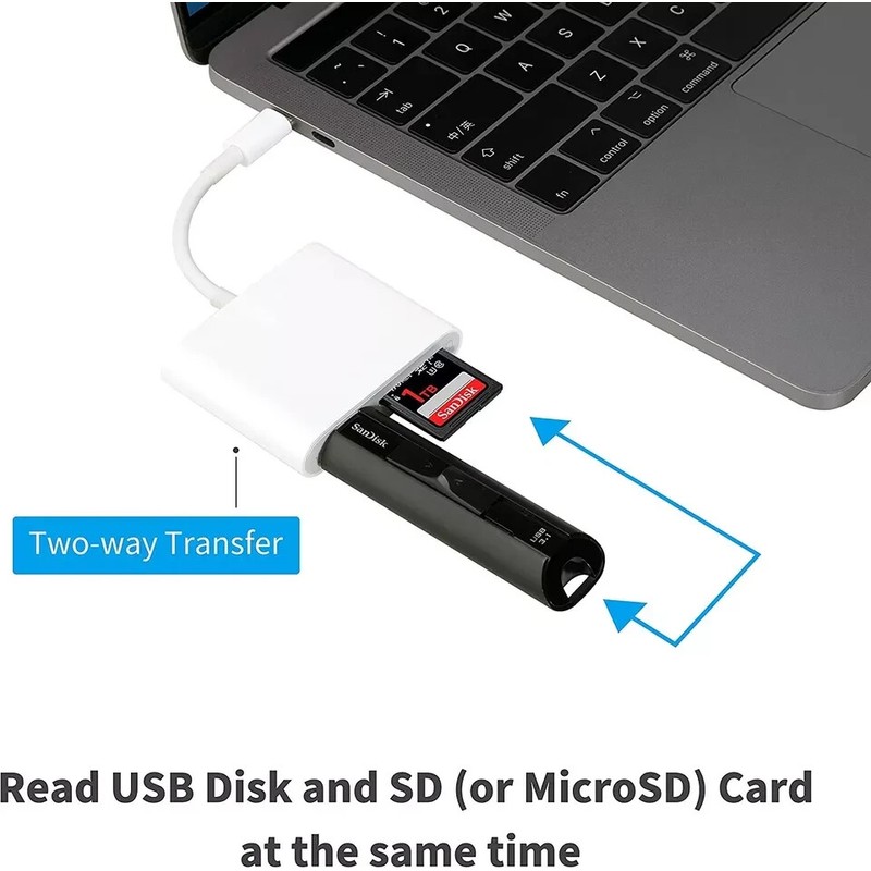 Universal USB C to SD Card Reader with USB 3.0