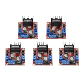 WMYCONGCONG 5 Pcs Motor Drive Controller Board Module Dual H Bridge DC Stepper Module for Arduino