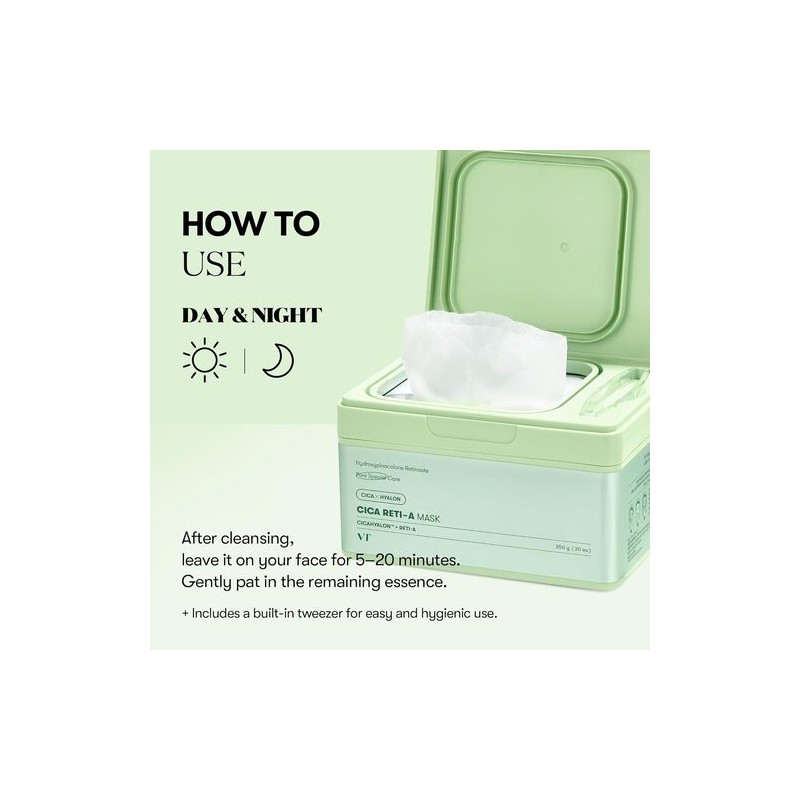VT Cosmetics [VT Cosmetics]Cica Reti-A Mask (30ea)
