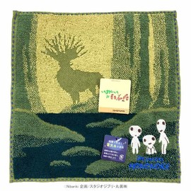 Marushin 1005053800 Mini Towel, Hand Towel, Handkerchief, Princess Mononoke, 100% Cotton, Organic Cotton, Antibacterial, Odor Resistant, Present, Gift, Birthday