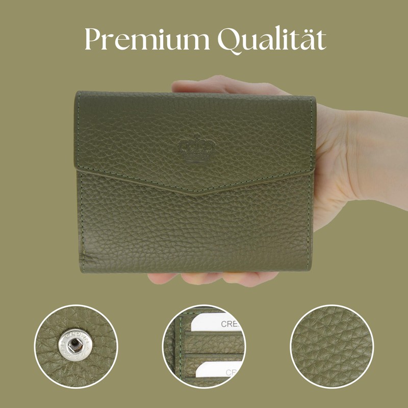 Baur Women's Genuine Leather Wallet with RFID Protection, Small Wallet,