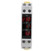 Digital Display Energy Meter Din Rail Mounted Volts Amps Hertz