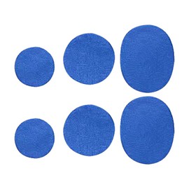6pcs Shoe Hole Repair Patch Shoe Patch Vamp Shoes Hole Sticker Heel Repair Subsidy Light Blue