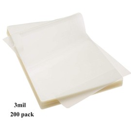 RBHK Thermal Laminating Pouches, 8.9 x 11.4 -Inches Laminating Sheets, 3 mil Thick (200 Pack)