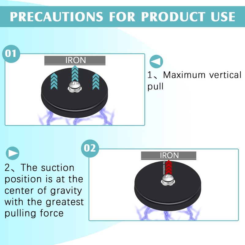 Rubber Coated Magnet Neodymium Magnet Base with Rubber Coating Anti