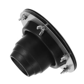 BESPORTBLE Chimney Cover Camping Stoves Tent Chimney Duct Anti-Scald Stove Jack Protection Stove Jack Chimney Fireproof Ring Practical Fiberglass Stove Jack Stove Ring Black