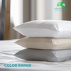 EKOSCIOUS 100% Tencel Pillow Cases, 2 Pack, Grey 50x75cm, 300