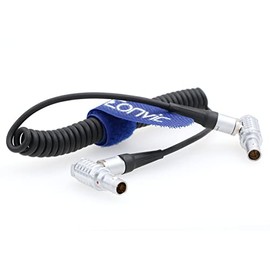 Eonvic Coiled Cable for Zaxcom Ceiling Alexa XL-BHL-LL 5 Pin to 5 Pin Connector (Right Angled 5 Pin Coiled Cable)
