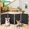 RANTILA 4 Panel Indoor Foldable Dog Fence Freestanding Dog Gate