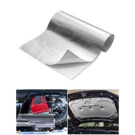 heat tape automotive heat shield tape automotive heat shield material self adhesive heat shield adhesive heat shield for Hose and Auto Use Heat Insulation Sheet Heat Reflective (12 x 24 Inch)