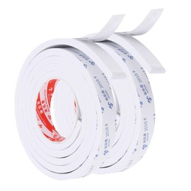PATIKIL 2m/6.6ft Sealing Foam Tape, 2 Pack 3cm Wide 10mm Thick Single Sided Weather Stripping Door Seal Strip for Window Door Insulation, White
