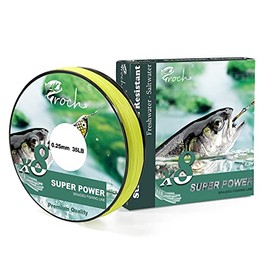 Fishing Line 8 Strands Braided Lines 500M Strong PE Superbraid Line 0.18mm 25LB Yellow