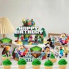 LGUZAKO 25pcs Cake Decorations, 1 Large Happy Birthday Topper Toppers