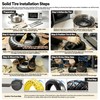 GLDYTIMES 70/60-7.5 Solide Tire,Fits Ninebot by Segway MAX G3 /