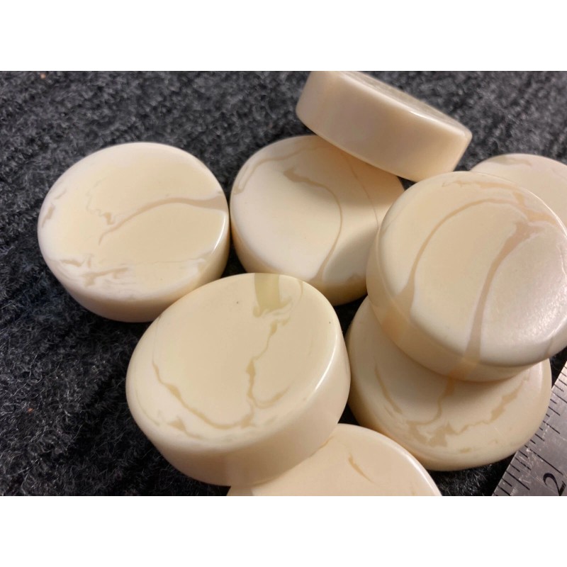 Crisloid 506 Marbled Backgammon Replacement Checker Chip Piece 1.5" IVORY