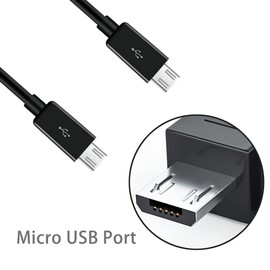 GELRHONR Micro USB Splitter Cable,2 in 1 USB 2.0 A Male to Dual Micro USB Male Charging Cord Multi Micro USB Data Sync Adapter Cable Split Micro USB Connection Wire (Black-1m-2 Mrico)