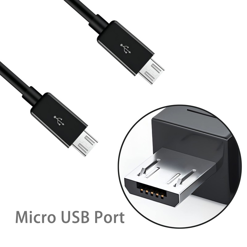 GELRHONR Micro USB Splitter Cable,2 in 1 USB 2.0 A