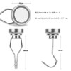 THCMAG Magnetic Hooks, Super Strong, Neodymium Magnets, Vertical Load Capacity