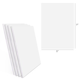 Golden State Art, Pack of 10, 1/8" Thick, 5x7 White Foam Boards (5x7, White)