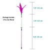 Cat Feather Wands, 2 PCS Interactive Cat Wands with Silvervine