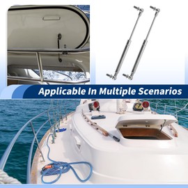 ARISELIFT 10 Inch 10lb/45N/4.5kg Gas Springs, 10" Gas Struts Hydraulic Lift Support Boat Hatch Cover, 2 Pcs, Silver Tone