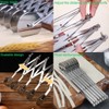MTOMDY 5-Wheel Pastry Knife, Spaghetti And Noodle Slicer, Stainless Steel