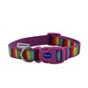 Ancol Rainbow Patterned Adjustable Dog Collar To Fit Neck 30-50