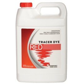 Concentrated Red Tracer Dye - Highly Concentrated Fluorescent Water Tracing & Leak Detection Dye - One Gallon (128 Ounces)