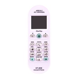 VINABTY KT-E08 Replace universal Remote Control 6000-in-1 Fit for Fujitsu/Carrier/Chigo/Daewoo ALL Mini-Split Air Conditioners