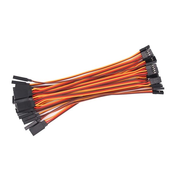 OliYin 20pcs 22awg 60 Cores Male to Female 5.90inch Lead Plug Servo Extension Wire Cable Line for RC Model Aircraft Stranded Futaba JR