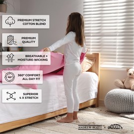 Andrew Scott Kids - Snoozzz'n Base Layer Underwear Sets | Ultra-Soft Cotton Stretch | Girls - Boys | 3 Tops + 3 Bottoms