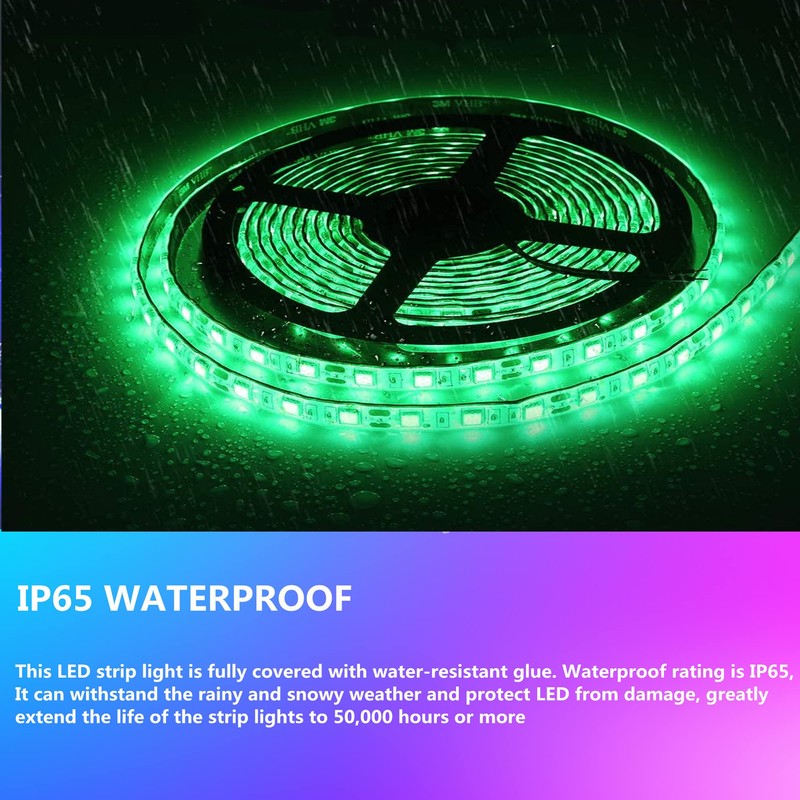 HOKIION Pontoon Led Boat Lights, 12V 20FT Marine Led Strip
