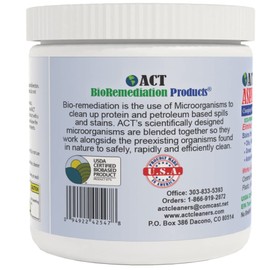 ACT Asphalt Cleaner – Eco-Friendly Dry Powder Oil Stain Remover for Driveways, Parking Lots & Roadways | HOA Approved | Bioremediation Formula | Safe around Pets | 8oz