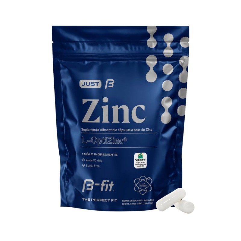 B-FIT B Zinc 90 Cápsulas - Suplemento con Zinc-L-Metionina -