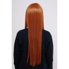 Party City 耐熱アニメWIG ウィッグ ストレートロング レディース ビターオレンジ