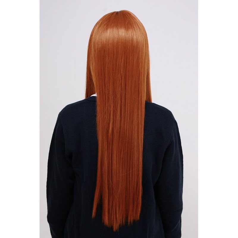 Party City 耐熱アニメWIG ウィッグ ストレートロング レディース ビターオレンジ