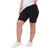 Zizzi Large Sizes Women's Plain Cycling Shorts Made of Viscose