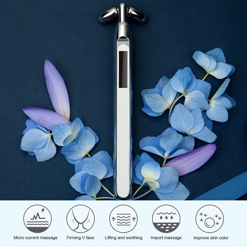 Face Roller 3D EMS Microcurrent Facial Beauty Roller Professional Face