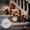 Homemory Halloween LED Pillar Candles, Realistic Flickering Set of 3