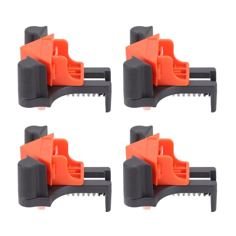 4Pcs Woodworking Angle Clamps Corner Clip Fixer Tool 60 90