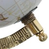 Globo Terraceo, Diameter 12.5 cm, Blanco / Dorado Metal, Madera