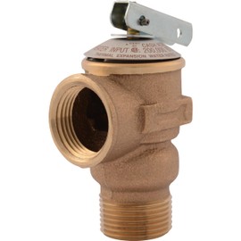 Cash Acme 3/4 Inch RV FWL-2 Pressure Relief Valve, Bronze, 75 PSI, 14917-0075