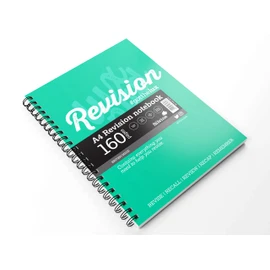 Silvine Luxpad A4 Wirebound Study Notebook - Lined (160 Pages) With Handy Revision Guide