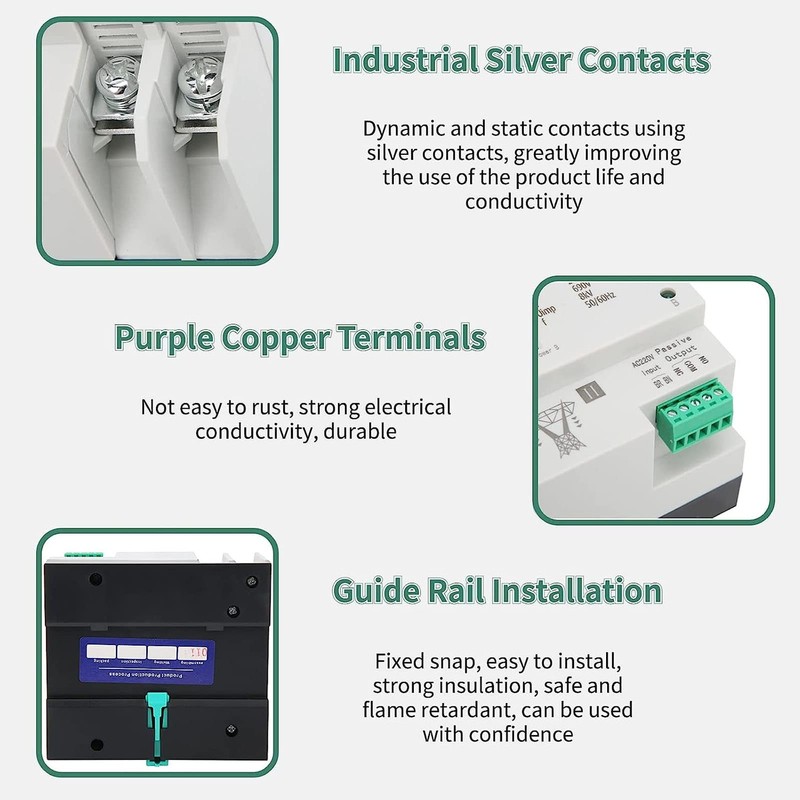 AC110V 100A Dual Power Automatic Transfer Switch, Secondary Power Distribution