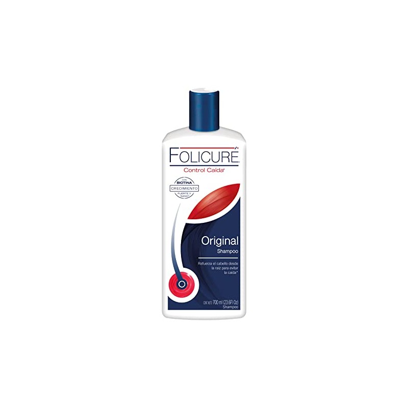 Folicuré Shampoo Original control caída con FolisacáridosTM, Pantenol y Biotina