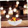 ABOOFAN Heart Shaped Storage Imitation Woven Rattan for Fruits Vegetables