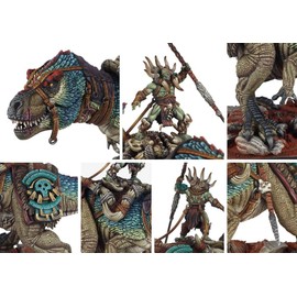 Wargames Delivered para Bellum Wargames Conquest Apex Predator Wadrhŭn Monster Unpainted Miniature with Rider, 38mm Scale Heavy Fantasy Wargaming Model, Plastic Assembly Kit for Tabletop Battles